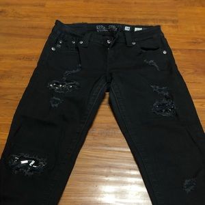 Women’s black denim